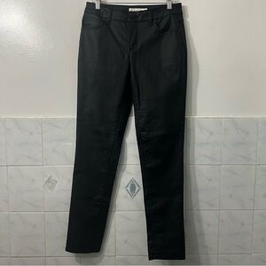 Est. 1946 Denim Mid Rise Womens Sz 8 Black Faux Leather Pants Stretch Grunge Emo